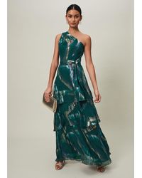 Phase Eight - 's Sonia One Shoulder Silk Maxi Dress - Lyst