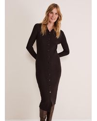 Phase Eight - Rosa Ribbed Button Through Dress - Lyst