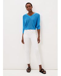 Phase Eight - Hailee Topstitch Skinny Jeans Long - Lyst