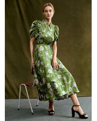 Phase Eight - Bella Floral Print Pleat Dress - Lyst