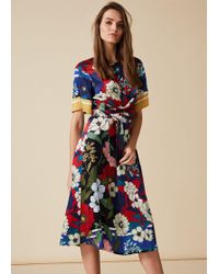 phase eight meryl floral dress emerald