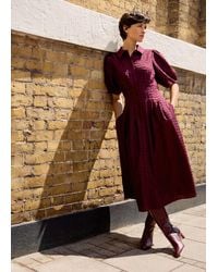 Phase Eight - Yasmine Textured Midi Dress - Lyst
