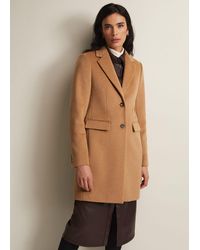 Phase Eight - 's Lydia Camel Wool Smart Coat - Lyst