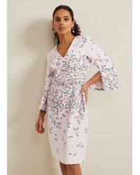 Phase Eight - Petite Giovanna Floral Belted Dress - Lyst