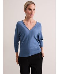 Phase Eight - Gina V Neck Batwing Jumper - Lyst
