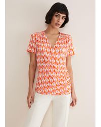 Phase Eight - Loicia Geo Wrap Top - Lyst
