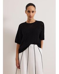 Phase Eight - Jamelia Boxy Stitch Knit Top - Lyst