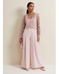 Phase Eight - Petite Mariposa Lace Jumpsuit - Lyst