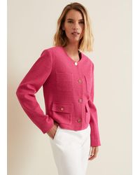 Phase Eight - 's Ripley Pink Boucle Jacket - Lyst