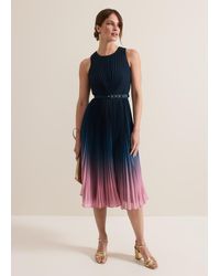 Phase Eight - Petite Simara Ombre Pleat Midi Dress - Lyst