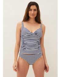 Phase Eight - Thea Textured Stripe Tankini Brief - Lyst