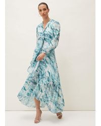 Phase Eight - Lauretta Abstract Print Maxi Dress - Lyst