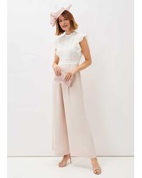 Phase Eight - Niamh Lace Bodice Wide Leg Jumpsuit - Lyst