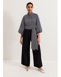 Phase Eight - Petite Bree Stripe Wide Leg Jumpsuit - Lyst