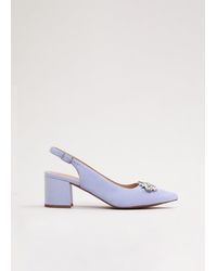Phase Eight - Sparkle Slingback Block Heel Shoes - Lyst