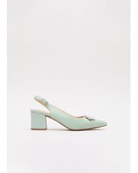 Phase Eight - Sparkle Slingback Block Heel Shoes - Lyst
