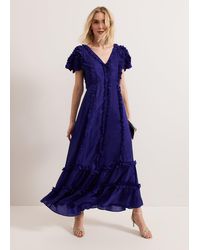 Phase Eight - Mary Kate Ruffle Maxi Dress - Lyst