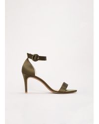 Phase Eight - Satin Ankle Strap Heeled Sandals - Lyst