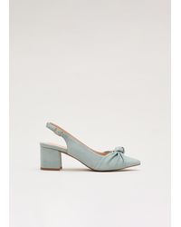 Phase Eight - Knot Front Block Heel Slingback - Lyst