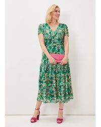 Phase Eight - Morven Printed Tiered Dress - Lyst
