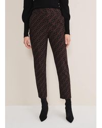 Phase Eight - Mackenzie Geo Jacquard Tapered Trouser - Lyst