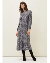Phase Eight - Amari Zebra Print Midaxi Dress - Lyst
