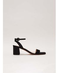 Phase Eight - Suede Scallop Block Heel - Lyst