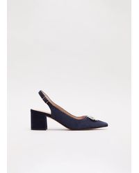 Phase Eight - Sparkle Slingback Block Heel Shoes - Lyst