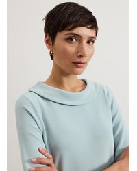 Phase Eight - Remy Textured Cowl Neck Top - Lyst