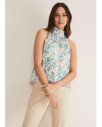 Phase Eight - 's Lea Floral Pleat Blouse - Lyst