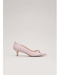 Phase Eight - 's Bow Kitten Heel Shoes - Lyst