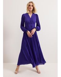 Phase Eight - Vila Beaded Pleated Maxi Dress - Lyst