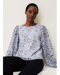 Phase Eight - Meribel Floral Print Top - Lyst