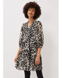 Phase Eight - Penele Leopard Print Swing Dress - Lyst