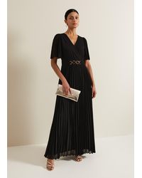 Phase Eight - Yasmina Pleated Maxi Dress - Lyst