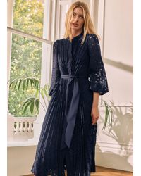 Phase Eight - Marina Laser Cut Midi Dress - Lyst