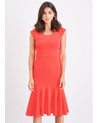 Phase Eight - Abree Fitted Peplum Hem Dress - Lyst