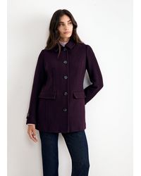 Phase Eight - Aureliah Short Smart Wool Peacoat - Lyst