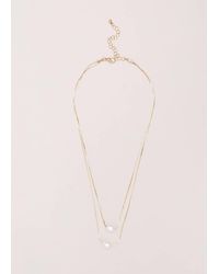 Phase Eight - 's Gold Layered Pearl Necklace - Lyst