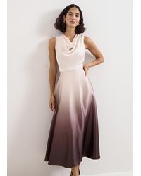 Phase Eight - Cheryl Cowl Neck Ombre Maxi Dress - Lyst