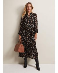Phase Eight - Karsyn Leopard Spot Textured Midi Dress - Lyst
