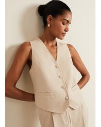 Phase Eight - Addison Linen Waistcoat - Lyst