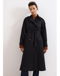 Phase Eight - Avalie Neutral Collar Detail Trench Coat - Lyst