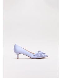 Phase Eight - Satin Knot Front Kitten Heel - Lyst