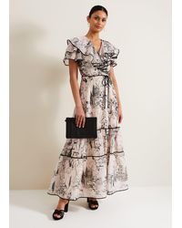 Phase Eight - 's Arlette Sketch Print Maxi Dress - Lyst