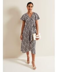 Phase Eight - Petite Julissa Print Wrap Dress - Lyst