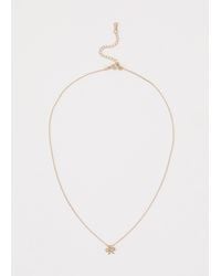 Phase Eight - Delicate Bow Charm Necklace - Lyst
