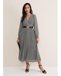 Phase Eight - Petite Carmen Checked Midaxi Dress - Lyst