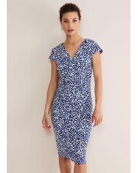 Phase Eight - Brooke Printed Wrap Dress - Lyst