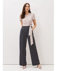 Phase Eight - Eloise Spot Print Wide Leg Jumpsuit - Lyst